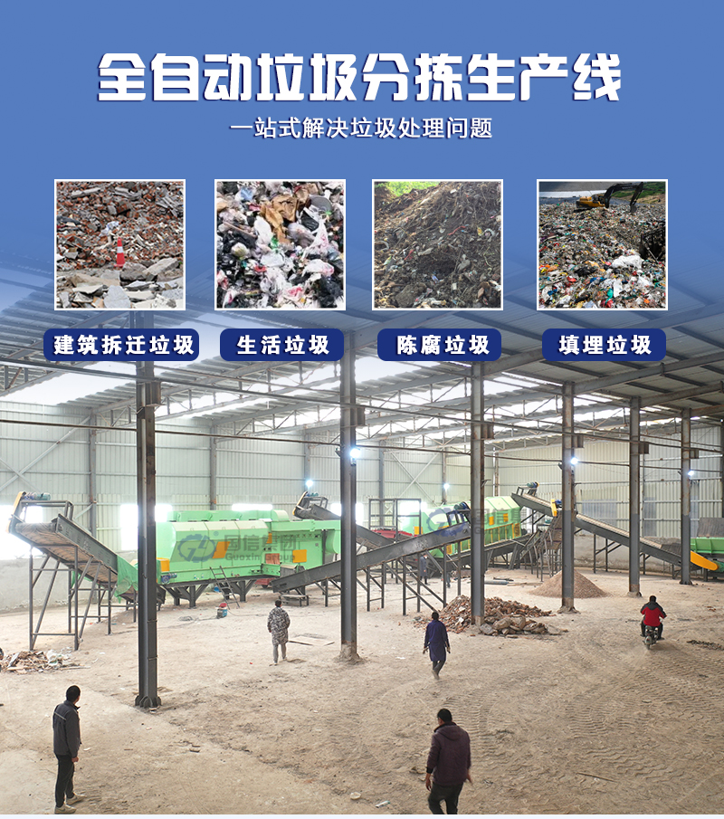 生活垃圾分揀生產線